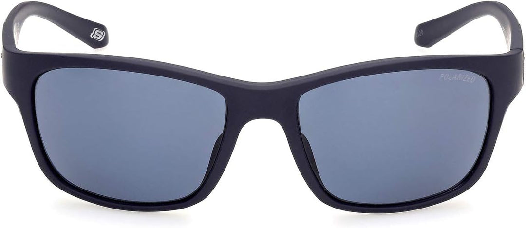 Skechers Herren Se6117 Sonnenbrille, Matte Blue/Blue, 58