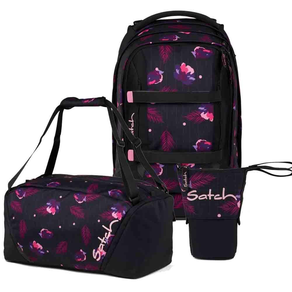 Satch Pack Pencil Slider Edition Schulrucksack Set 3tlg. inkl. Sporttasche (Mystic Nights), Mystic N