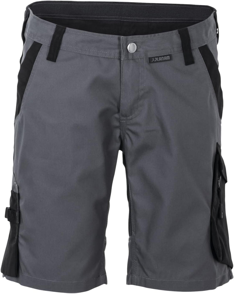 Planam Norit Damen Shorts in vielen Farben und Allen Grössen Grau/Schwarz XS, Grau/Schwarz XS