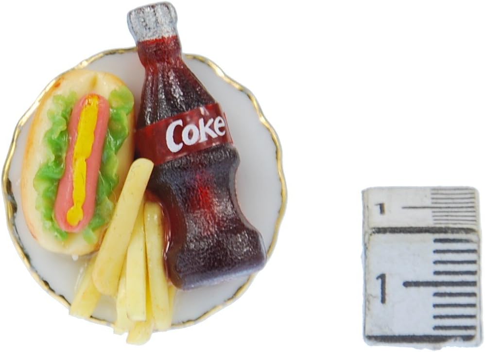 Miniblings Fast Food Ring Fingerring Limo Pommes Hot Dog Essen Limonade - Handmade Modeschmuck I Fin