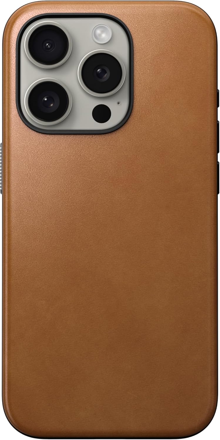 Nomad Leather Case iPhone 15 Pro Tan iPhone 15 Pro english tan, iPhone 15 Pro english tan