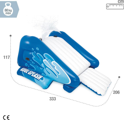 Intex 58849 - Aufblasbare Wasserrutsche, 48.6 x 27.7 x 57.0 Zoll, Quadratisch, Mehrfarbig, 6 Jahre b