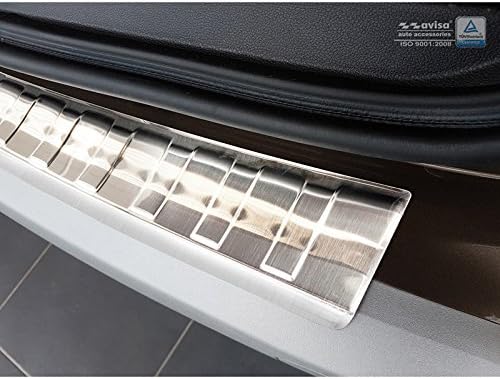 Avisa Edelstahl Heckstossstangenschutz kompatibel mit Dacia Duster II 2018-2021 & FL 2021- 'Ribs'