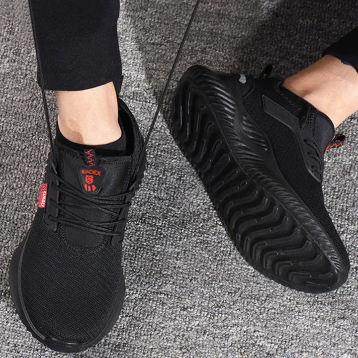 SUADEX Arbeitsschuhe Herren Sicherheitsschuhe Damen Leicht Atmungsaktiv Unisex Stahlkappenschuhe 37