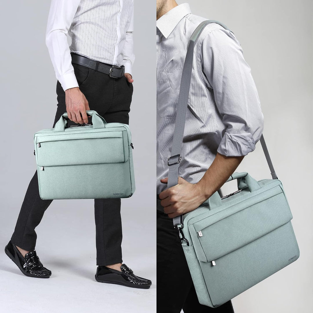 DOMISO Laptoptasche 17 Zoll Wasserabweisende Aktentasche Herren Business Schutztasche Notebook Tasch