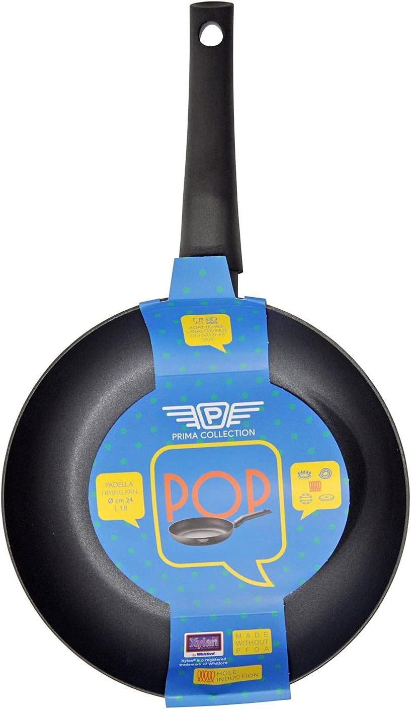 Pintinox Bratpfanne aus Aluminium mit Antihaftbeschichtung, 2 Schichten, Serie Pop, induktionsgeeign