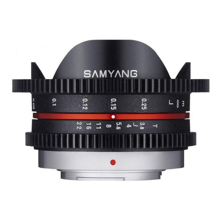 SAMYANG 14007,5T3.8M T3.8 Cine UMC Fish-Eye Objektiv für Anschluss MFT (7,5mm)