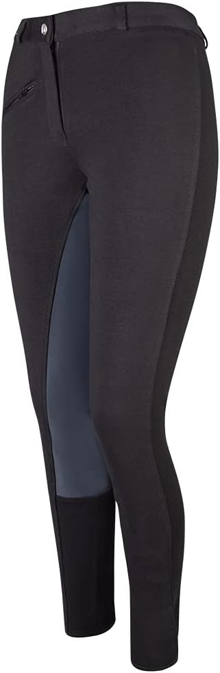 Pfiff 101197 Damen Reithose Vollbesatz Vollbesatzreithose 9 Farben alle Grössen 152 Schwarz / Grau,