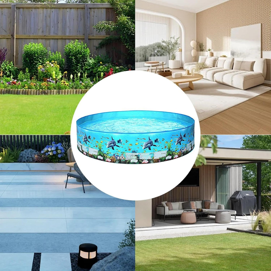 Faltbares Planschbecken Nicht aufblasbare Sommerparty-Badewanne zum, M