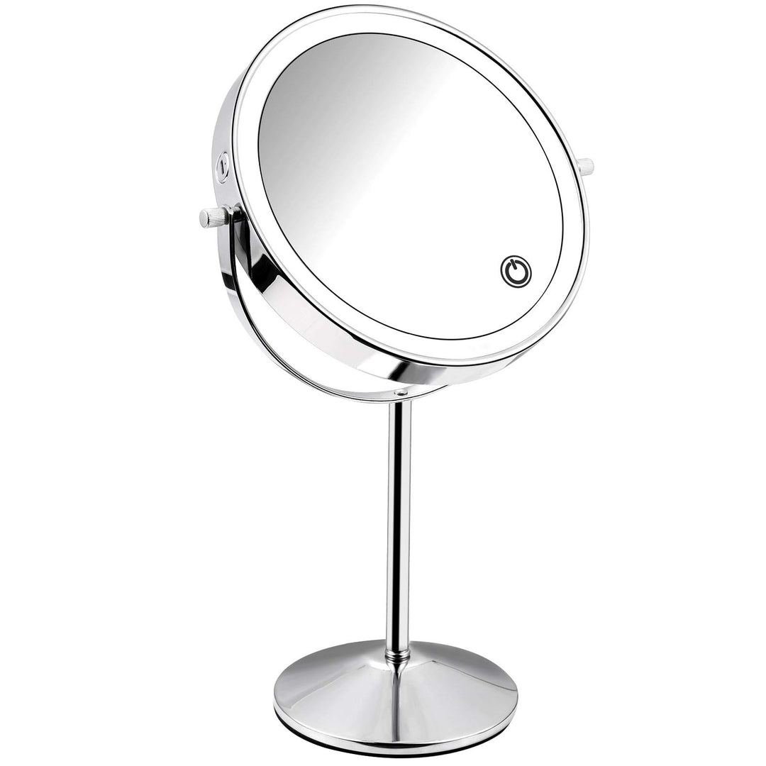 Micacorn Schminkspiegel Doppelseitig 1X 7X Vergrösserter Vanity Makeup Spiegel mit LED Lleichtem USB
