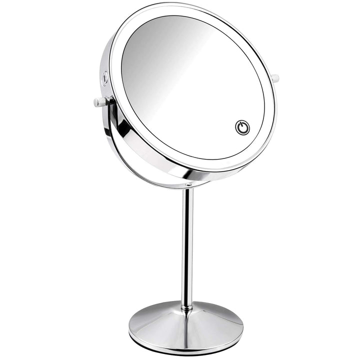 Micacorn Schminkspiegel Doppelseitig 1X 7X Vergrösserter Vanity Makeup Spiegel mit LED Lleichtem USB
