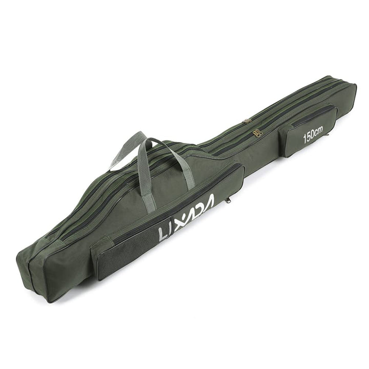 Lixada Tragbare Angeltasche, faltbar, Angelrutentasche, Outdoor-Angeltasche, 100 cm/130 cm/150 cm Gr