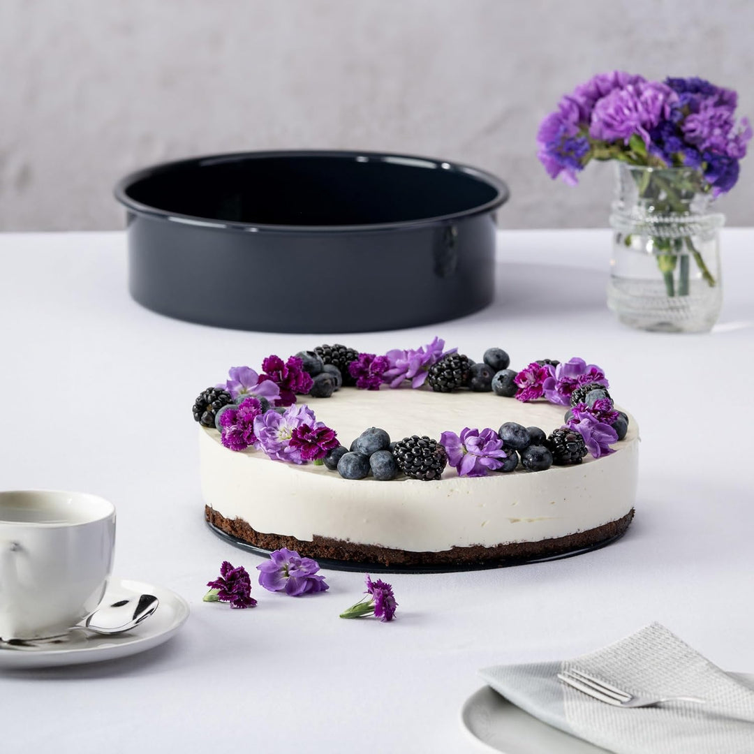 Dr. Oetker 2362 mit Hebeboden Ø 26 cm BACK-LIEBE EMAILLE, runde Backform mit schnitt- & kratzfester