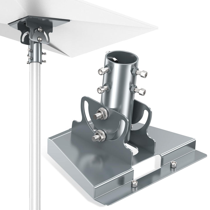 Starlink Gen 3 360° drehbarer Rohradapter, Dach-Montageplatte Mast-Halterung für Standard Dish V3, p