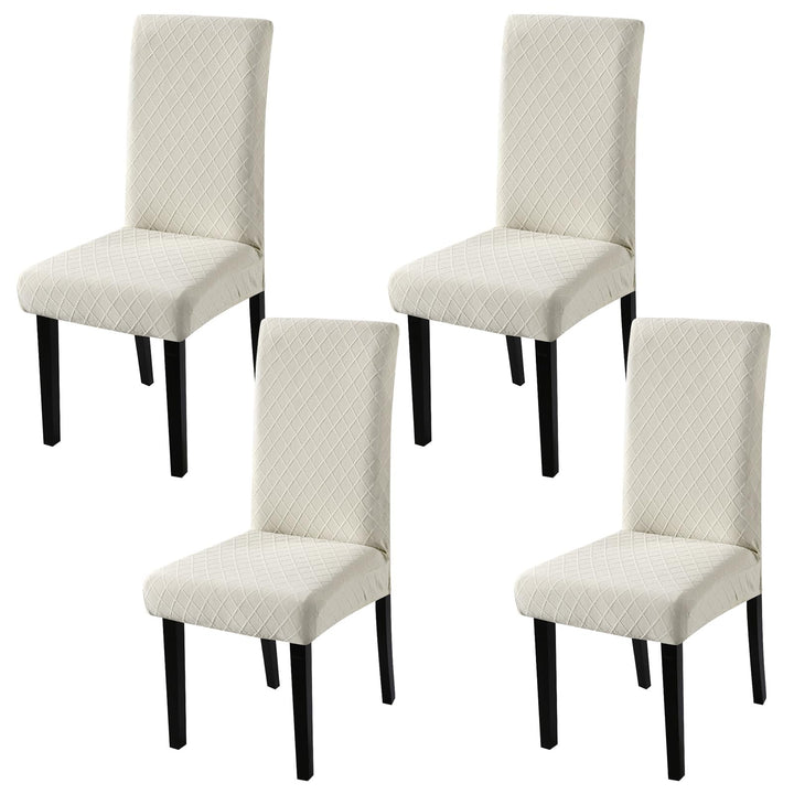 YISUN Universal Stretch Stuhlhussen 4er 6er Set Stuhlbezug für Stuhl Esszimmer (4er Set, Beige) Beig