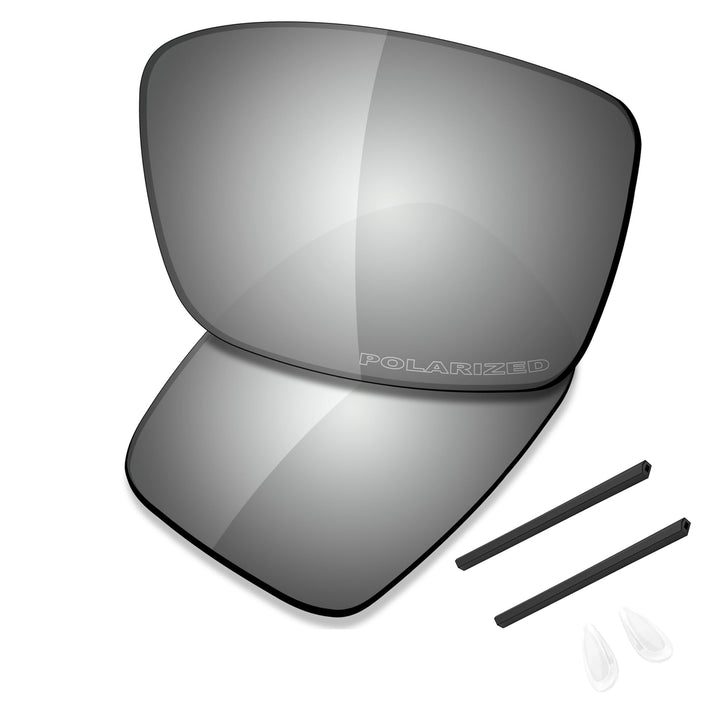 Saucer Premium Ersatzgläser für Oakley Conductor 6 OO4106 Sonnenbrillen High Definition - Chrome Met
