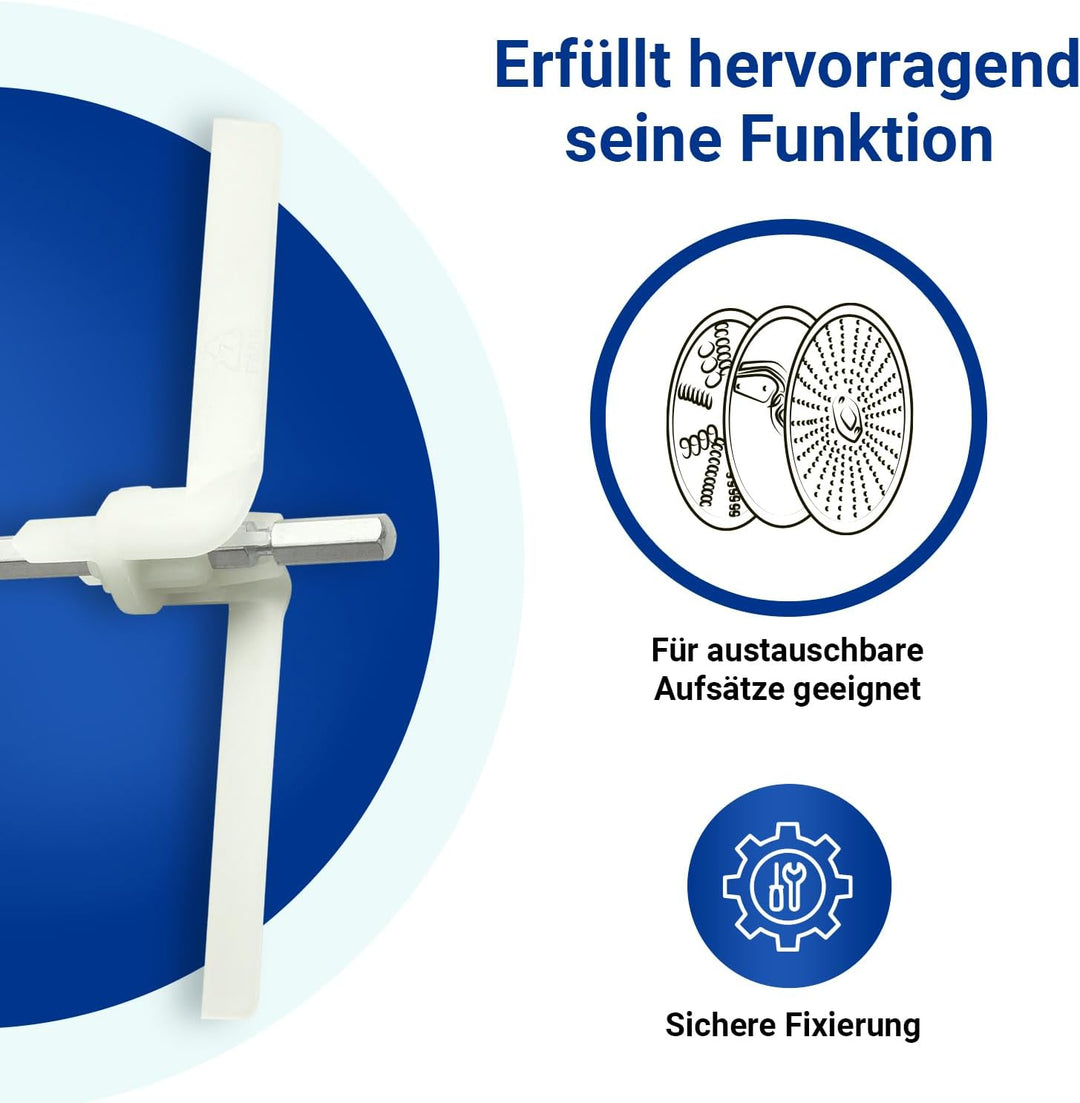 VIOKS SET 2x Mitnehmer für Durchlaufschnitzler Ersatz für Bosch 00091027 MUM4 MUM8 MUZ8DS1 MUZ4DS2 M