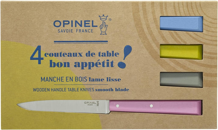 Opinel OP01533 Messersatz Esprit Champagne, versch. Farben Messer Set, Edelstahl, grau, M