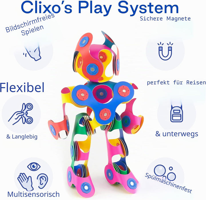 Clixo Rainbow 42 Piece Pack, 42 Piece Pack