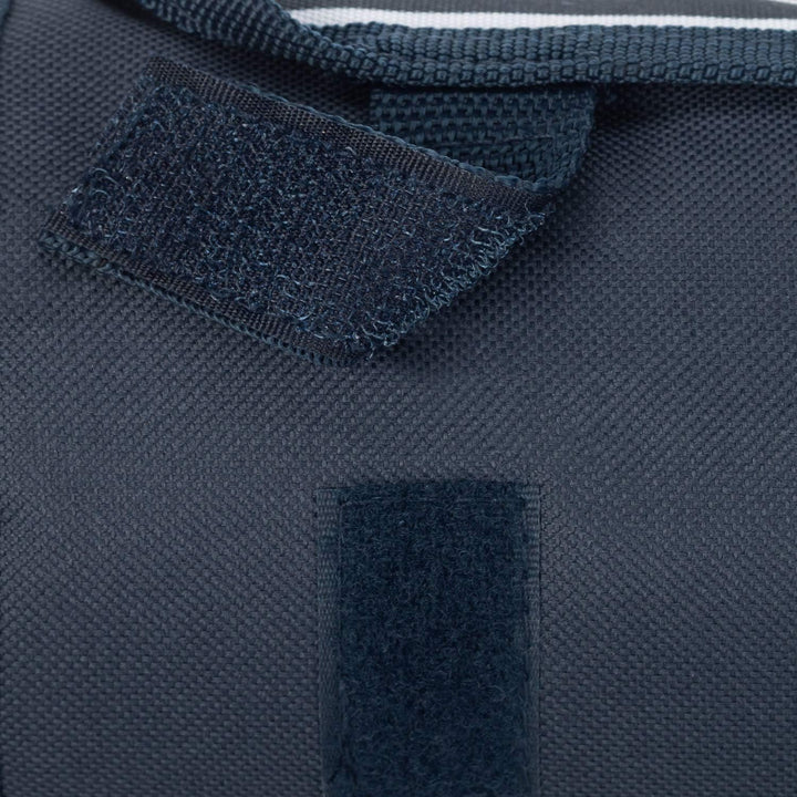 anndora Fleece Picknickdecke wasserdicht 125x150 cm - blau weiss gestreift Navy Blau Weiss, Navy Bla