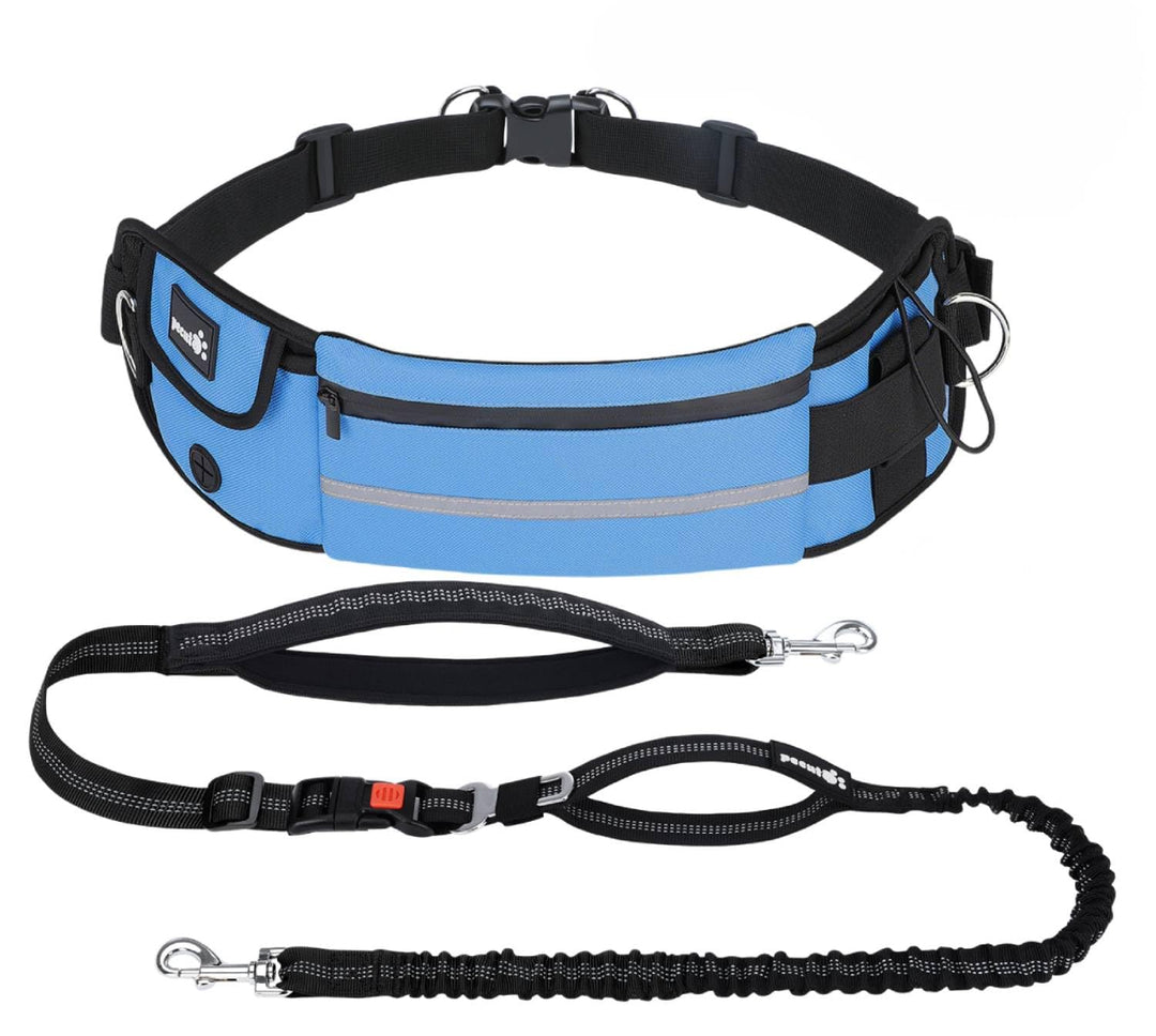 pecute Joggingleine Hunde mit Bauchgurt, Laufgürtel Hundeleine für Grosse und Mittelgrosse Hunde, Le