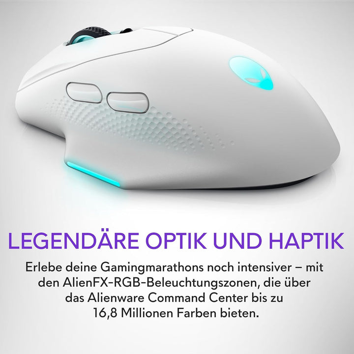 Alienware AW620M Wireless Gaming Mouse - Lunar Light