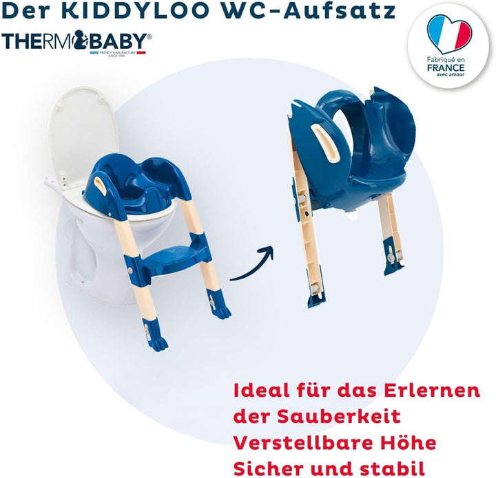Thermobaby - Kinder-WC-Reduzierer - Kiddyloo - Clever, spielerisch & hygienisch - Verstellbare Beine