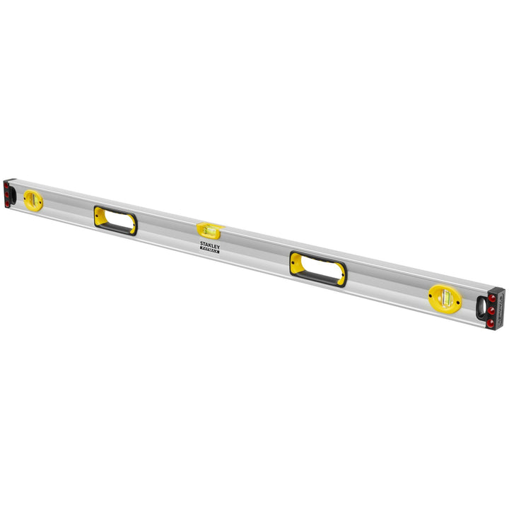 Stanley FatMax Wasserwaage II (120 cm, magnetisch, 1 horizontale/2 vertikale Libellen Hohlprofil Alu