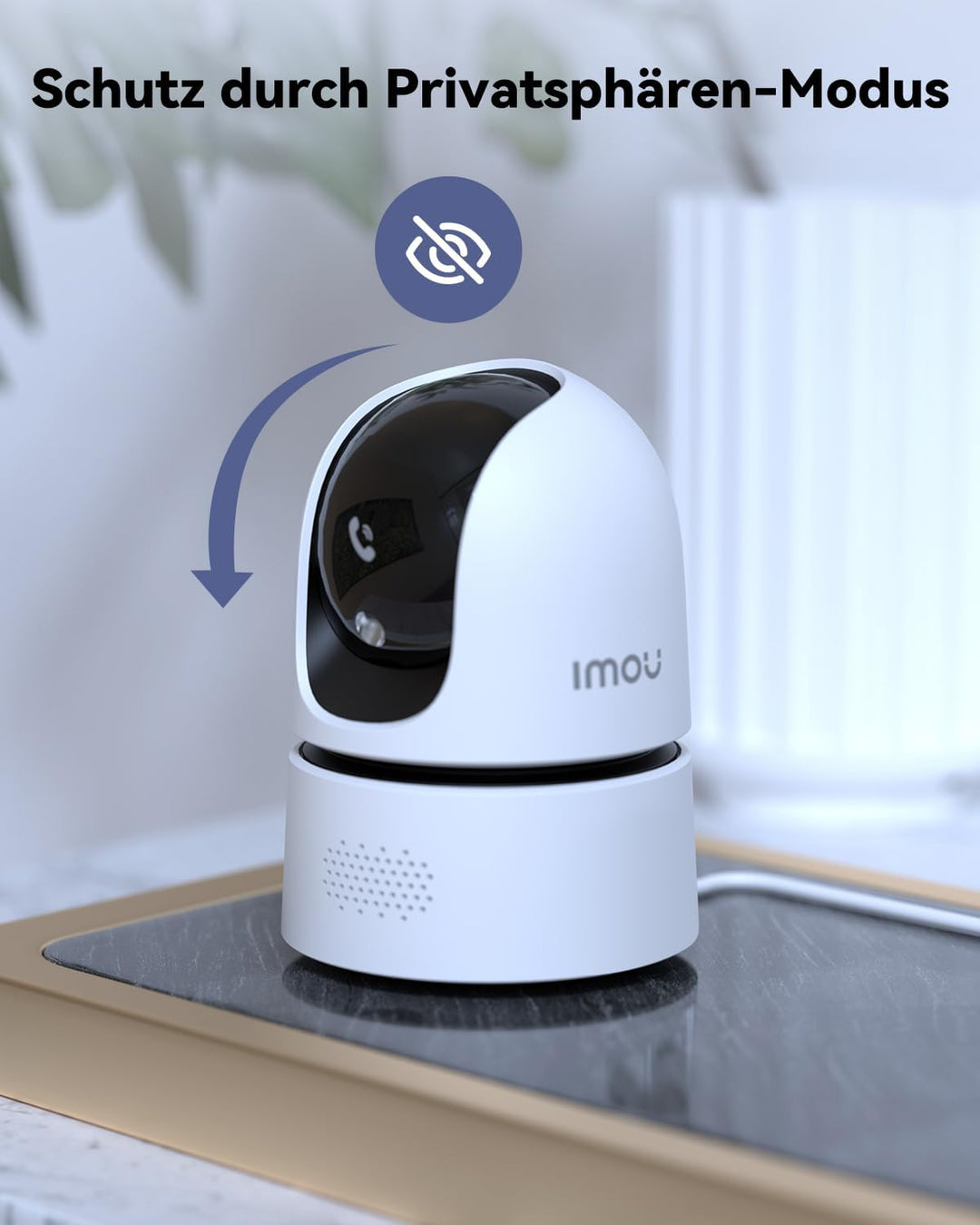 Imou 2K+2K QHD Dual Kameras Überwachungskamera Innen mit Person/Haustiererkennung, 360° PTZ WLAN Kam