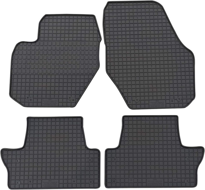 PETEX 26610 Gummimatten Passform Satz schwarz 4-teilig