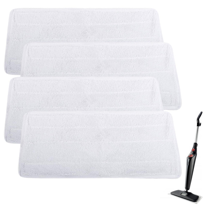4 Stück Ersatzbezüge Pads für Vileda Dampfreiniger XXL Waschbar Mikrofaser Ersatzbezug für Vileda St