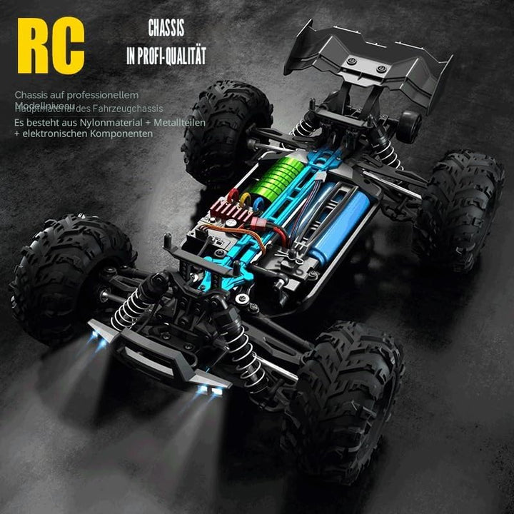 X-Verse 16101PRO 70KM/H Ferngesteuertes Auto Bürstenloser, 1:16 RC Auto Hohe Geländewagen Offroad Re