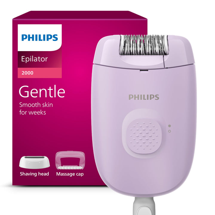 Philips Epilierer Series 2000, kabelgebundener Epilierer für Körper und empfindliche Bereiche, epili