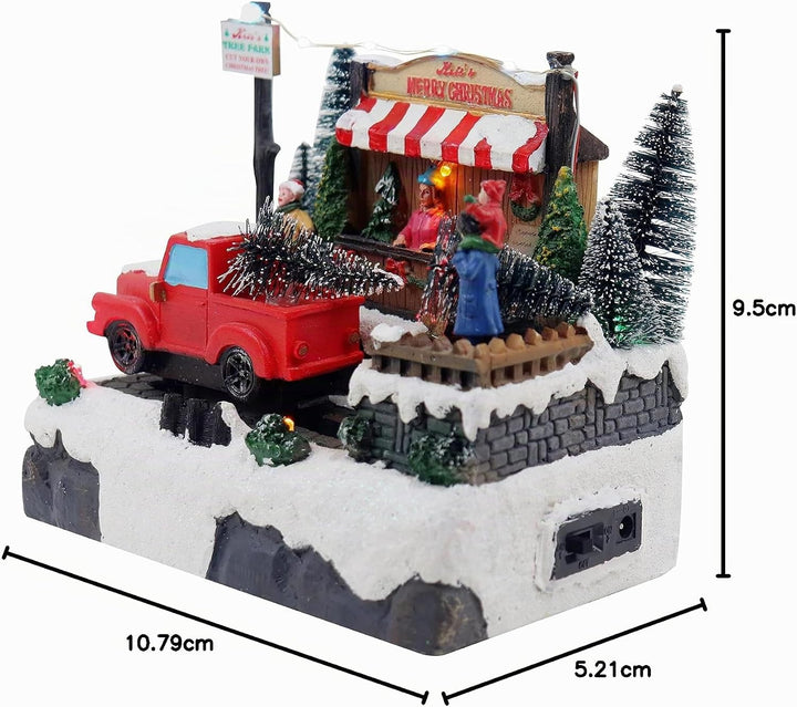Lemax - Tree Delivery 93423 Transport von Tannenbäumen - Weihnachtsdorf Winterdorf