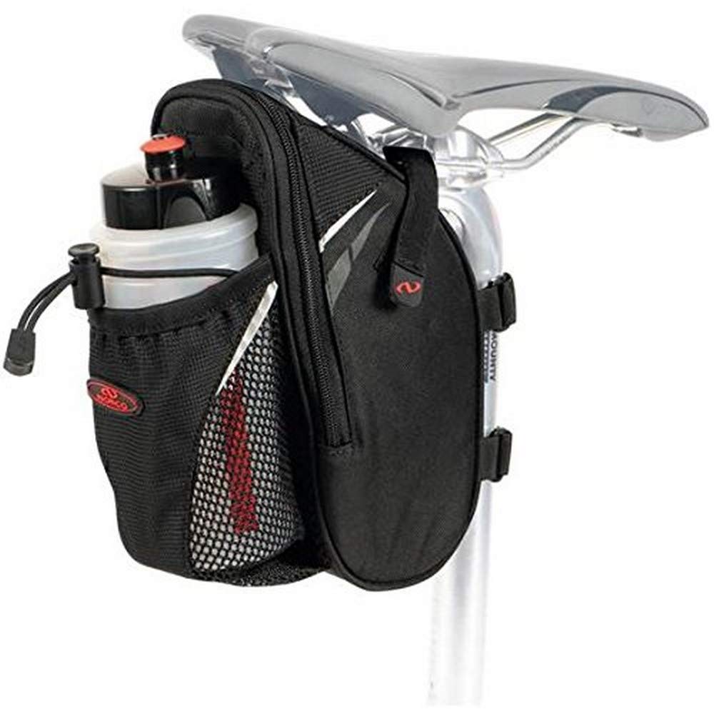 Norco Utah Satteltasche Plus, Schwarz, 25.0 x 12.0 x 8.0 cm, 1.5 Liter, 0256O, (Ohne Trinkflasche)