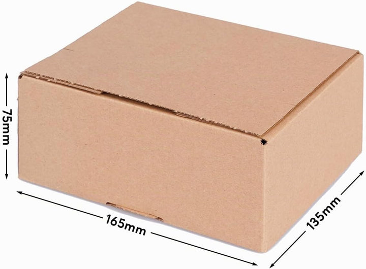 Automatik Karton - 120 Versandkartons mit selbstklebendem Deckel - Kartonagen 160 x 130 x 70 mm - VP