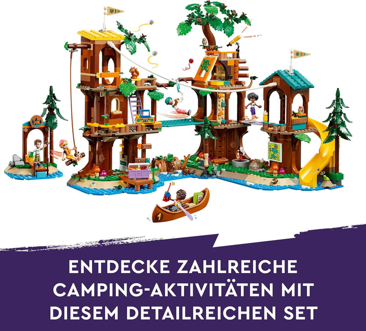 Lego Friends Baumhaus im Abenteuercamp, Spielset für Mädchen und Jungen ab 8 Jahren mit 5 Spielfigur
