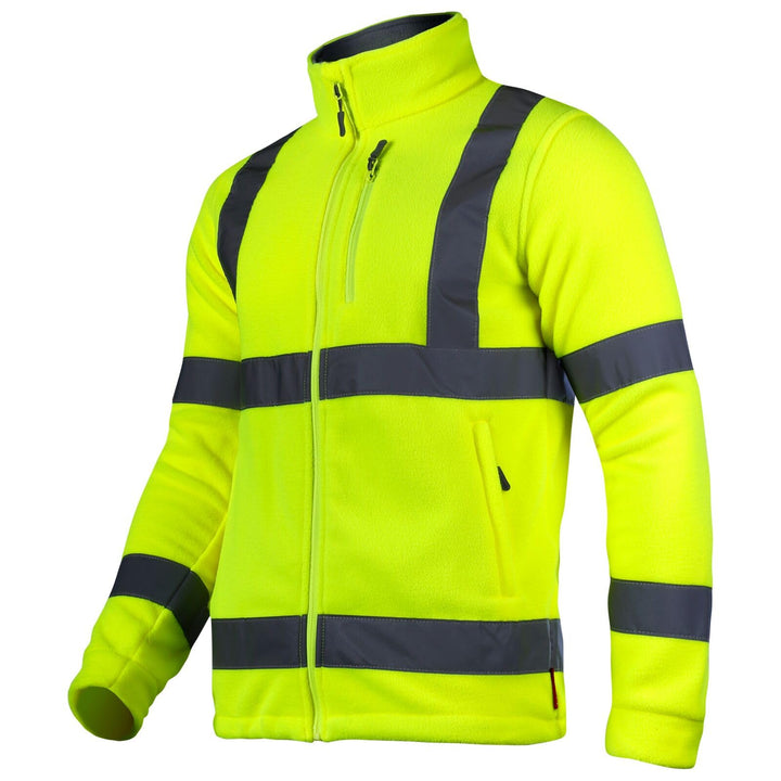 Lahti PRO WARNSCHUTZ-FLEECEJACKE GELB | "M", CE, LAHTI | Einstellung der Breite | Winddichte Reissve