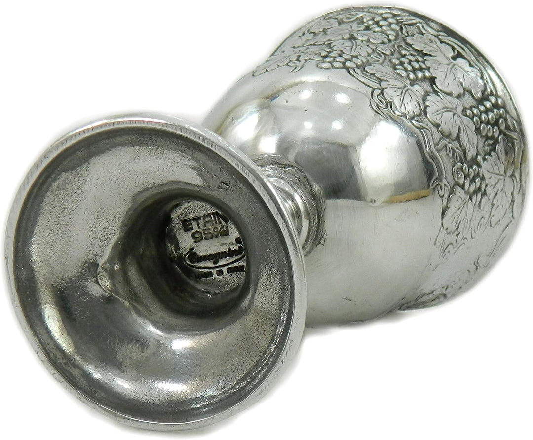 Cavagnini Italien - nein. 2 - Zinnbecher - elegante Handarbeit - alte Tradition
