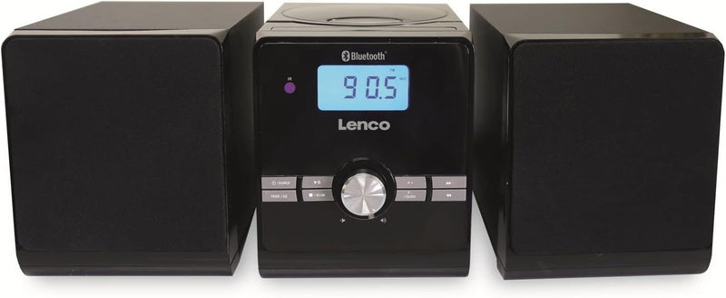 Lenco MC-030BK Kompaktanlage mit Bluetooth - Toploader CD/MP3 Player - PLL FM Radio - USB - 2 x 5 Wa