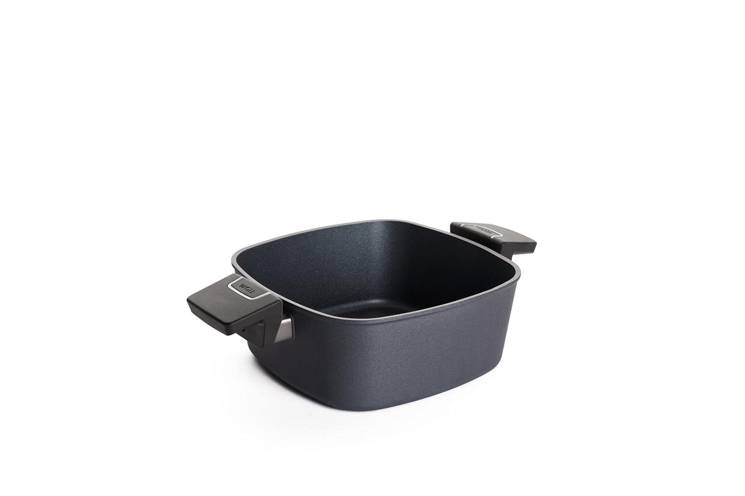 Woll Diamond Lite Kasserolle, viereckig, 22x22 cm, 9 cm hoch, 3.5 Liter, mit 2 Seitengriffen - Geeig