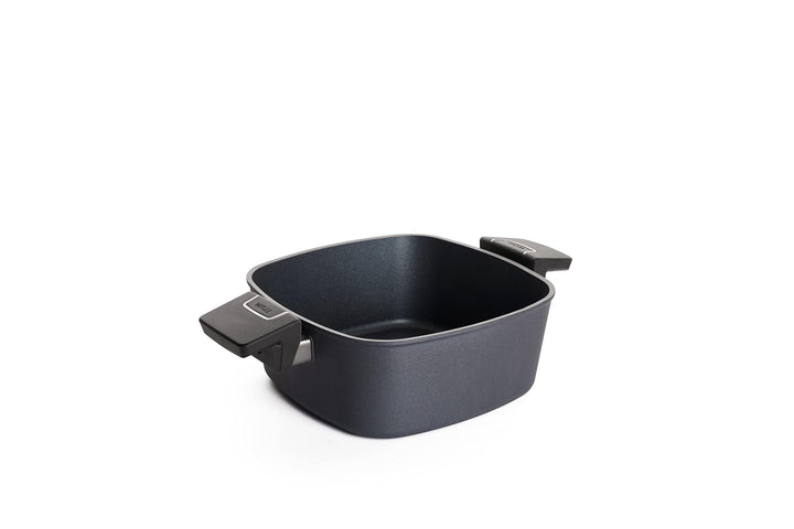 Woll Diamond Lite Kasserolle, viereckig, 22x22 cm, 9 cm hoch, 3.5 Liter, mit 2 Seitengriffen - Geeig
