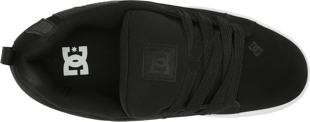 DC Unisex-Erwachsene Court Graffik Se Mens Shoe Sneaker, 44 EU Schwarz Schwarz Weiss