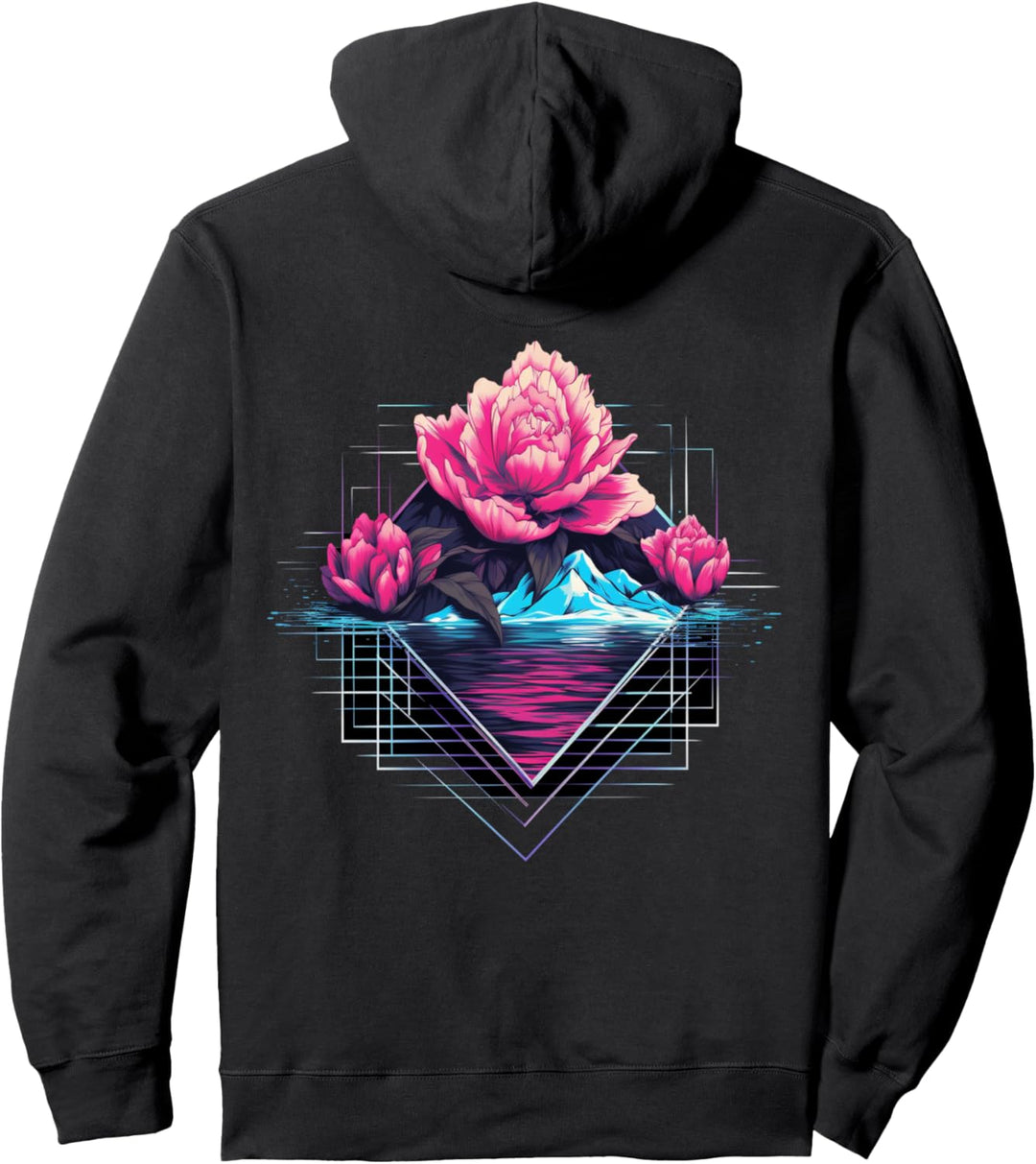 Japan Aesthetic Vaporwave Blumen Cherry Blossom Pullover Hoodie