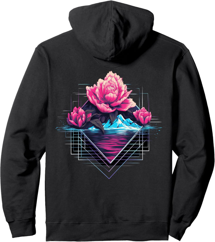 Japan Aesthetic Vaporwave Blumen Cherry Blossom Pullover Hoodie