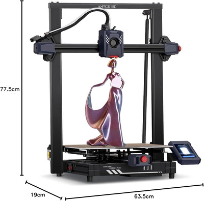 Anycubic Kobra 2 Plus 3D-Drucker, Grosse Druckgrösse 320 * 320 * 400mm, 500mm/s Hochgeschwindigkeits