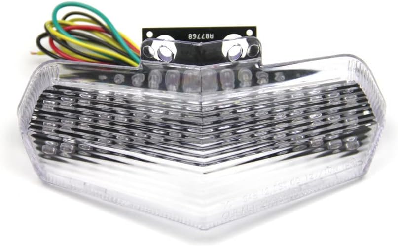 aVDB-moto LED-Bremslicht mit integrierten Blinker kompatibel mit Ducati 749, 999 Multistrada (Klar),