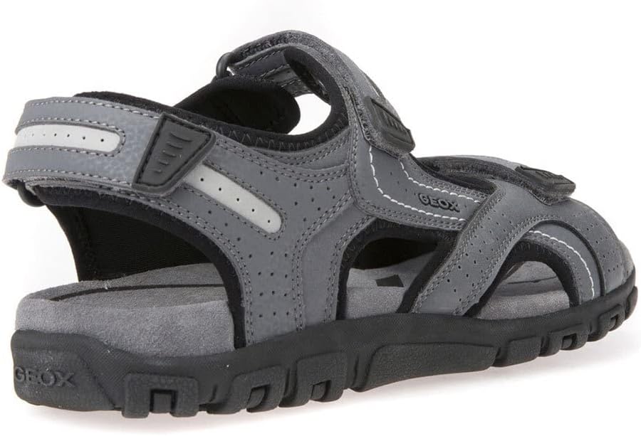 Geox Herren Uomo Sandal Strada D Sandalen, Stone Lt Grey, 46 EU