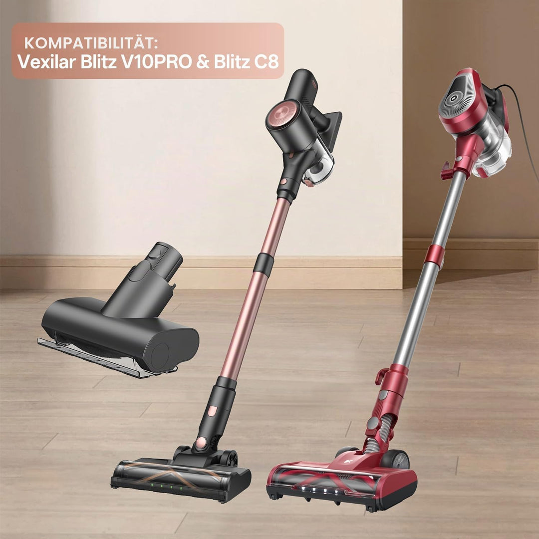 Vexilar Staubsaugerdüse für V10PRO Kabellosstaubsauger | Spezialdüse für Matratzen, Sofas & Polster