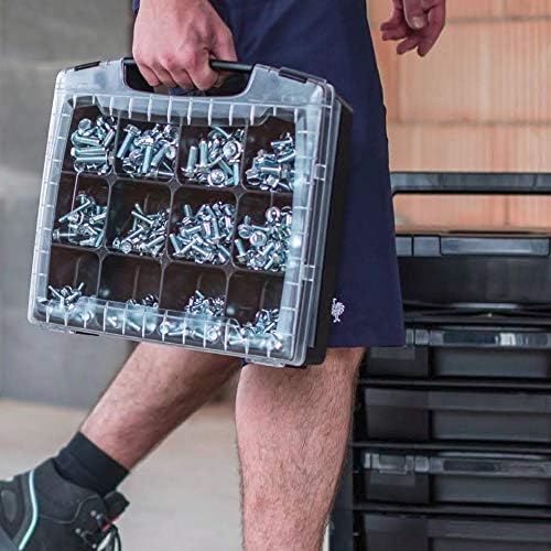 Sortimentskasten Kunststoff klein | i-BOXX (schwarz) mit Insetbox I3 | Ideal für i-BOXX RACK & LS-BO